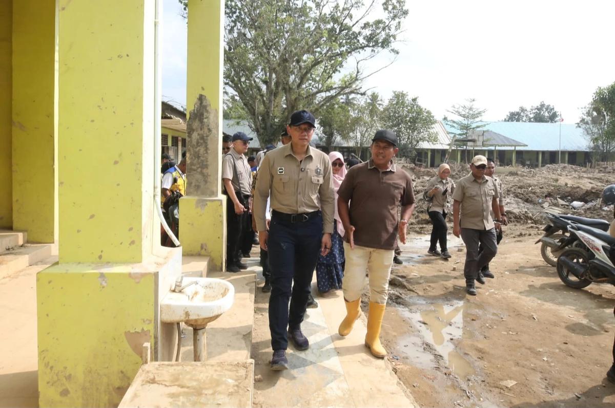 AHY Tinjau Pemulihan Hunian Pendidikan dan Layanan Kesehatan di Aceh Tamiang
