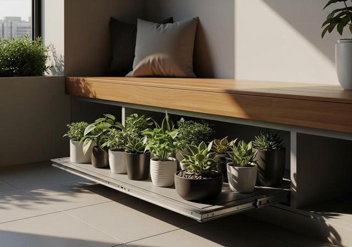 7 Ide Desain Teras Kecil Bisa Buat tempat Jemur Tanaman, Solusi Cerdas Memanfaatkan Ruang