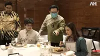 Atta Halilintar dan Aurel Hermansyah Tes Hidangan Pernikahan, Apa Saja Menunya?  foto: Youtube 'Atta Halilintar'