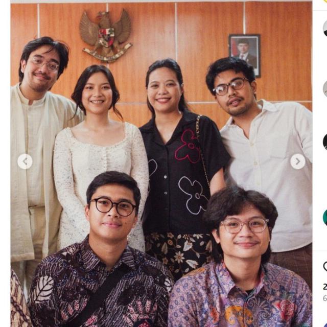 Pernikahan Simpel Danilla Riyadi di KUA dengan Memakai Kebaya dan Kain Batik.  foto: (dok.Instagram @danillariyadi/https://www.instagram.com/p/DH2JqpvS5Qr/Henry)