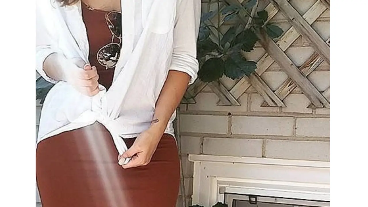 Shirt over Bodycon Dress