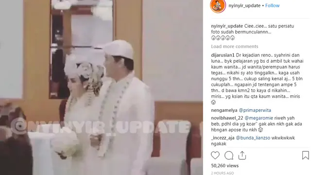 Syahrini dan Reino Barack (https://www.instagram.com/p/BunCfAiBC-g/)