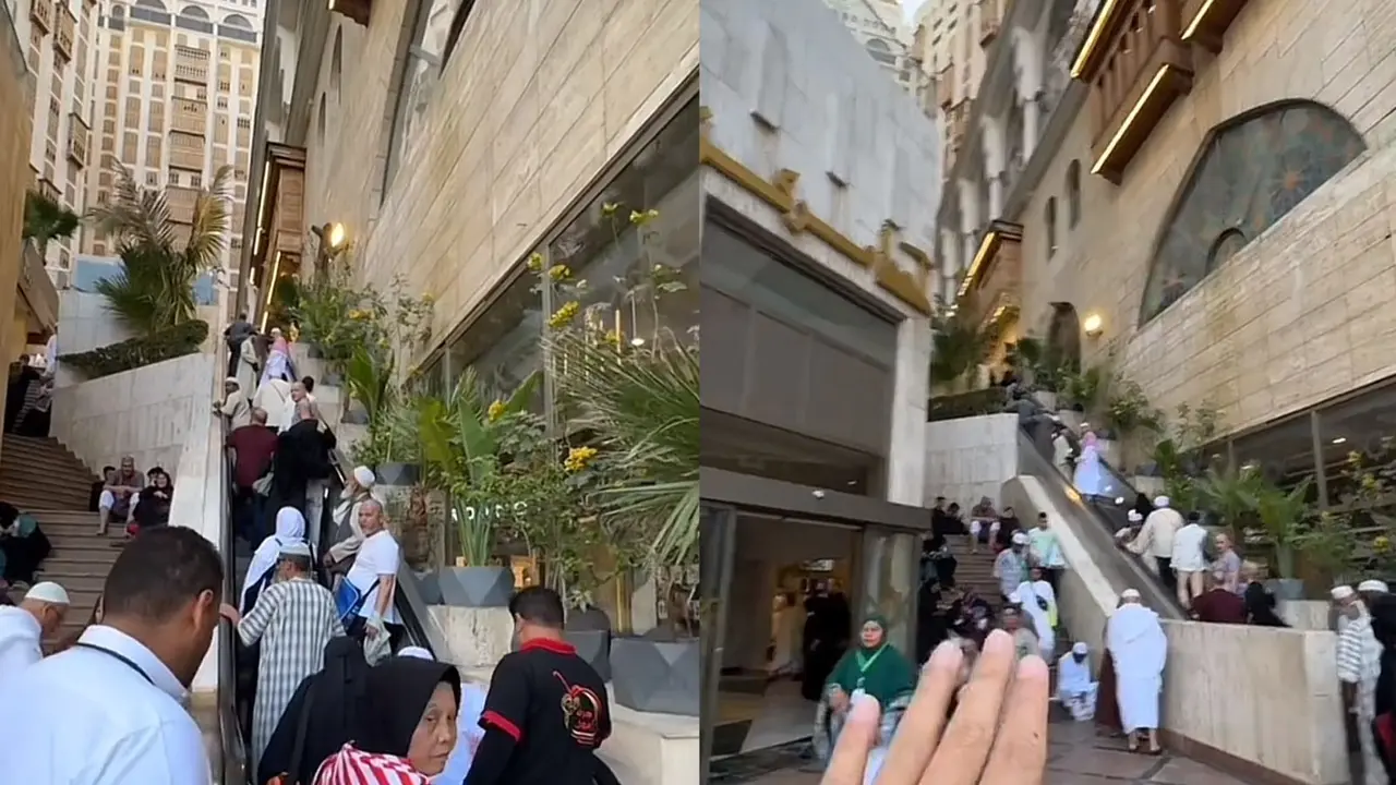 Eskalator viral di dekat Masjidil Haram, Makah Arab Saudi