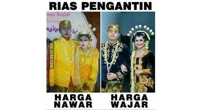 6 Hasil Rias Pengantin 'Harga Nawar' Ini Bikin Senyum