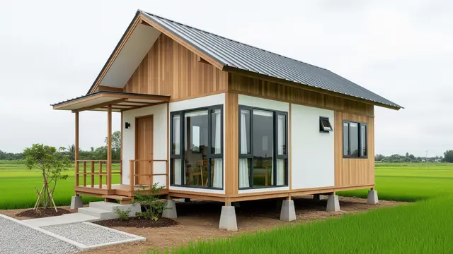 Rumah 6x9 dengan Konsep Setengah Panggung