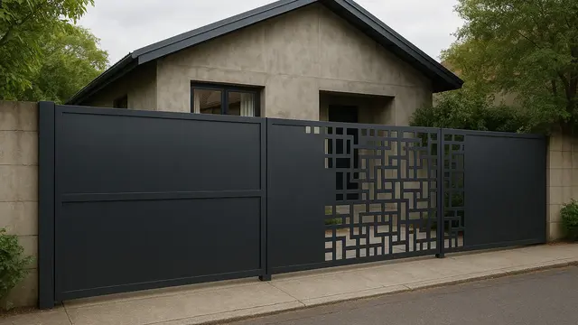 Rumah Sederhana yang Ada Gerbangnya