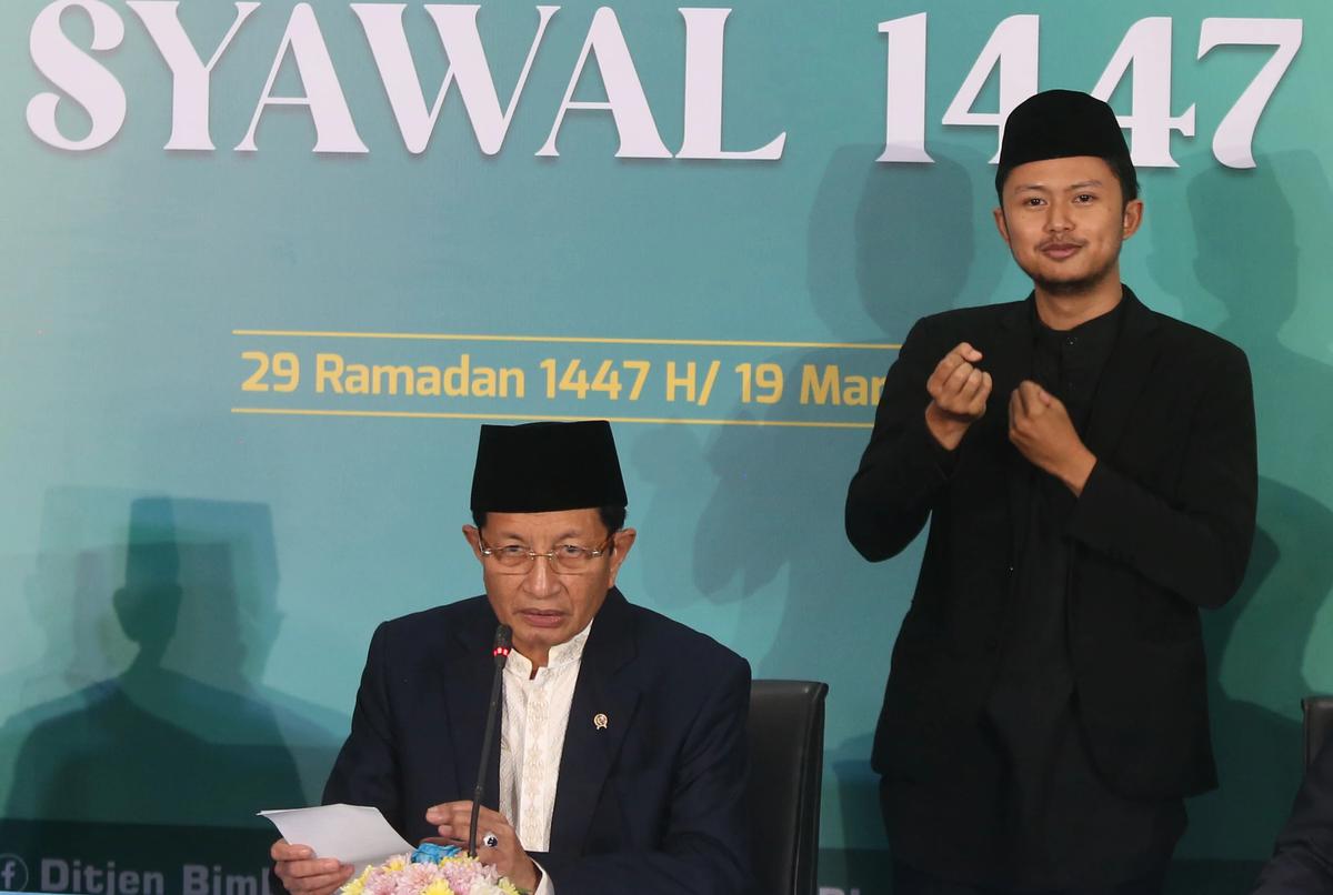 FOTO: Pemerintah Tetapkan Idulfitri 2026 Jatuh pada 21 Maret