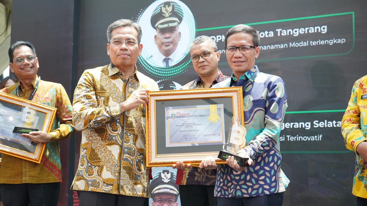 DPMPTSP Kota Cilegon Raih Penghargaan Investasi Tertinggi di Banten