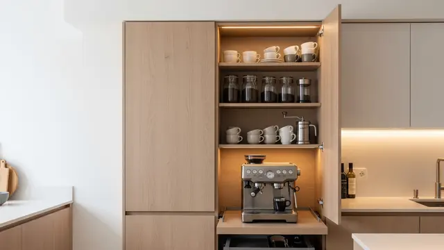 Model Dapur dengan Area Khusus Membuat Kopi