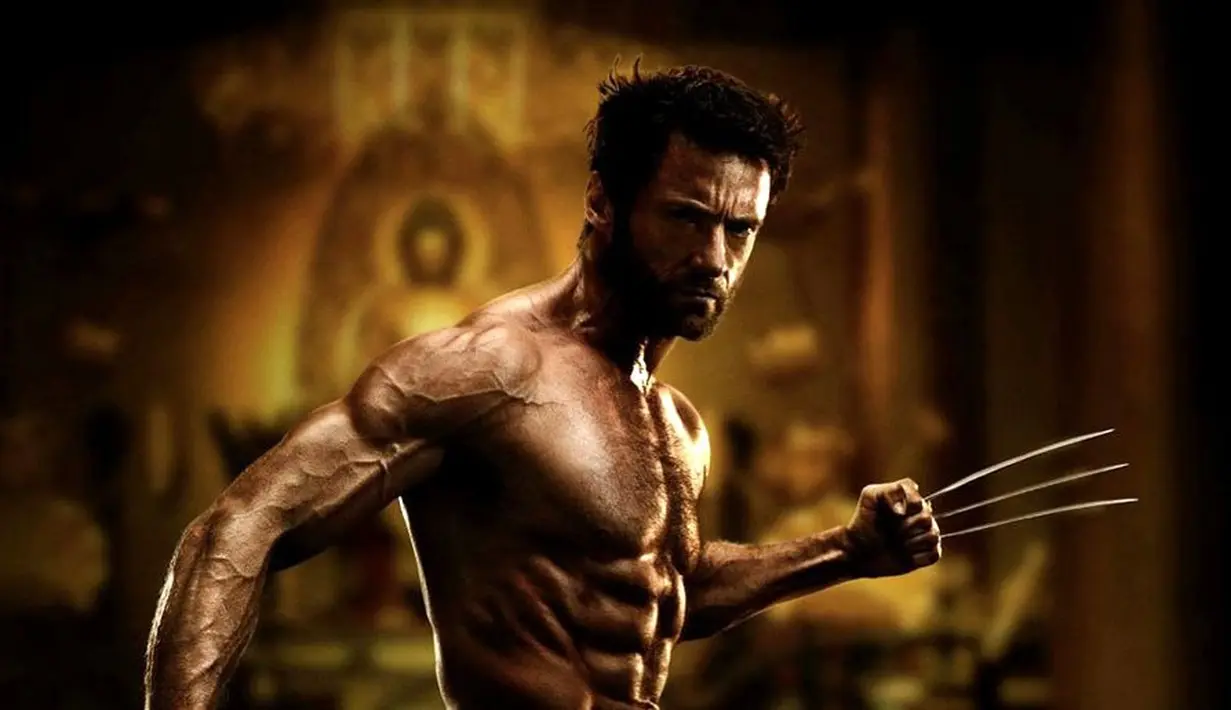 Hugh Jackman sebagai Wolverine di film-film X-Men. (freemoviestorrents.com)