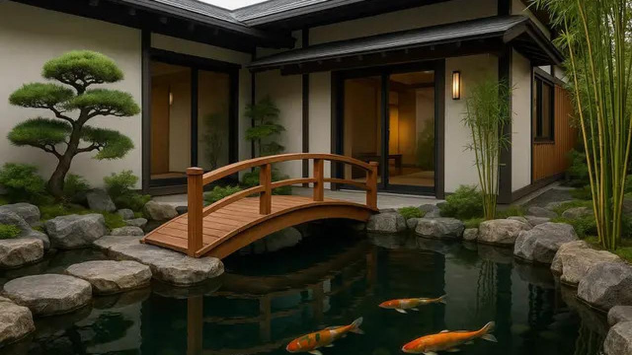 7 Inspirasi Model Rumah Sederhana dengan Kolam Ikan di Depan, Jadi Tren di 2025