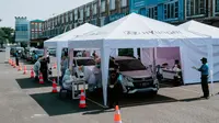 PT Hyundai Motor Manufacturing Indonesia (HMMI) yang membantu Pemerintah Provinsi Jawa Barat untuk mengimplementasikan tes cepat dengan metode Drive-Thru