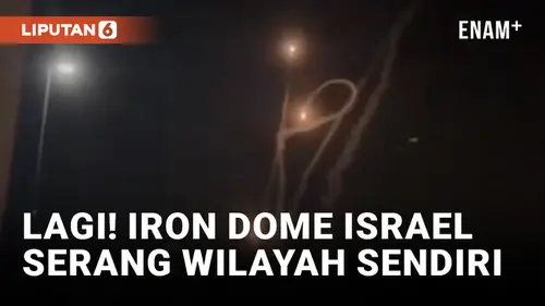 VIDEO: Alami Kendala Teknis, Rudal Iron Dome Jatuh dan Meledak di Israel