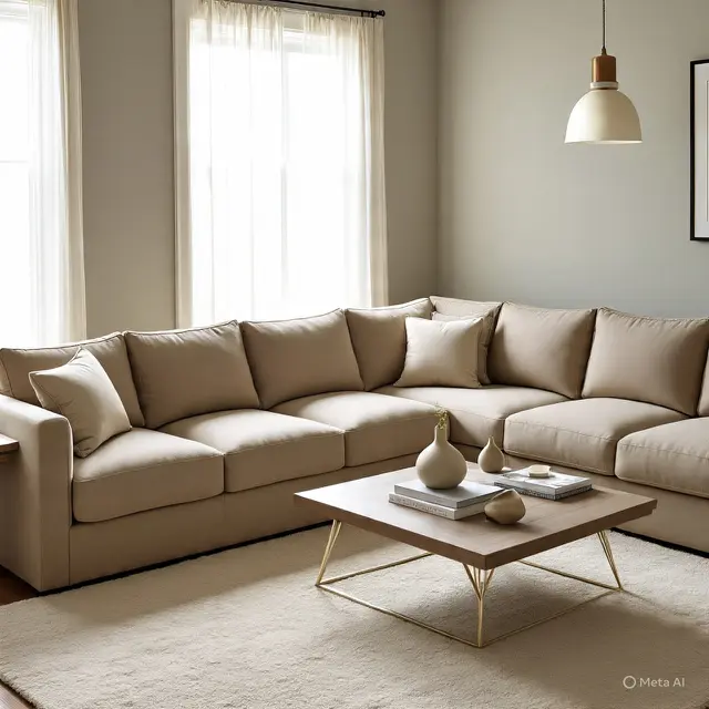 Ilustrasi Tips Memilih Sofa untuk Ruang Tamu Sempit/Meta AI