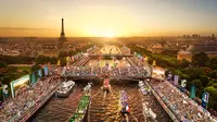 Ilustrasi upacara pembukaan Olimpiade Paris 2024. (Bola.com/Dok.Olimpiade).