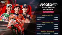 Jadwal siaran langsung MotoGP 2025 round 7 Tissot British Grand Prix di Vidio. (sum. doc. vidio.com)