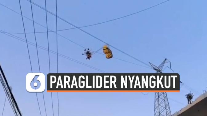 VIDEO: Paraglider Tersangkut Kabel Listrik Tegangan Tinggi Selama 4 Jam - Liputan6.com