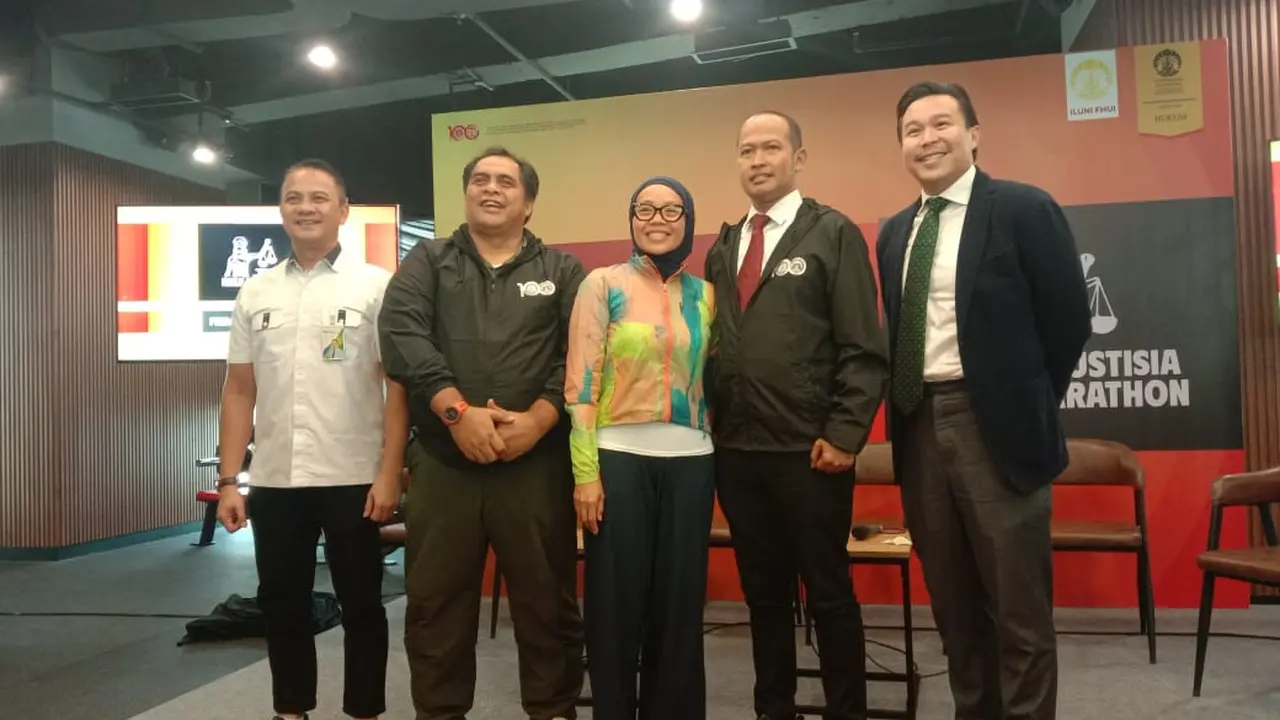 Acara konferensi pers "Justisia Half Marathon 2024", Jumat (21/6/2024) di Jakarta