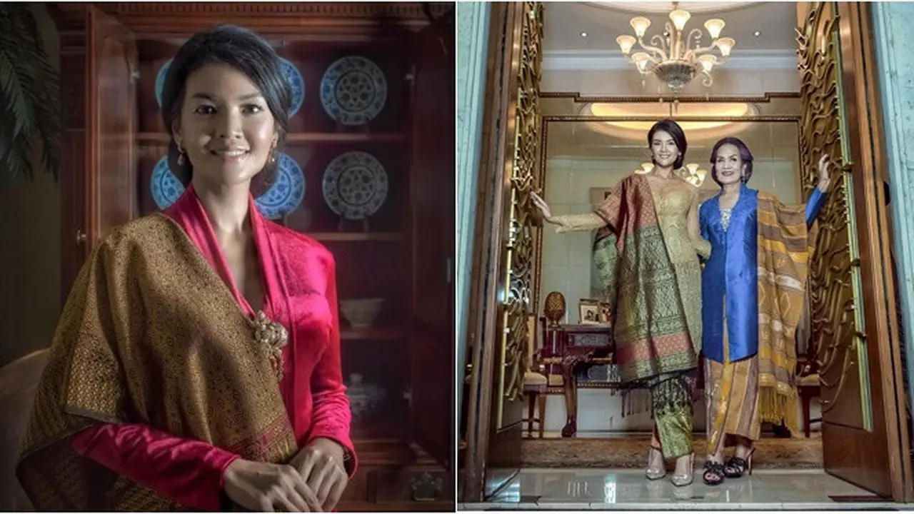 6 Potret Farah Quinn Pakai Kebaya dan Kain Tenun Sumatera Utara, Tampil Anggun
