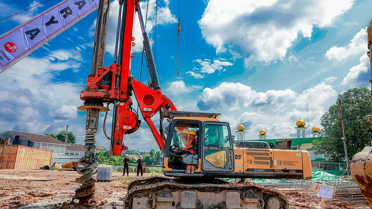 Groundbreaking pembangunan Gedung Onkologi Terpadu di Rumah Sakit Mohammad Hoesin (RSMH) Palembang, Sumatera Selatan (Sumsel). (Dok Kemenkes)