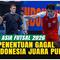 Timnas Futsal Indonesia gagal juara Piala Asia Futsal 2026 usai kalah adu penalti 4-5 dari Iran di Indonesia Arena, Sabtu (7/2/2026), setelah bermain imbang 5-5 hingga perpanjangan waktu. Israr gagal mengeksekusi penalti penentuan.