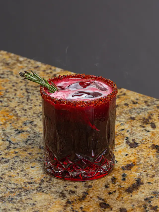 Contoh ilustrasi apple carrot grape juice