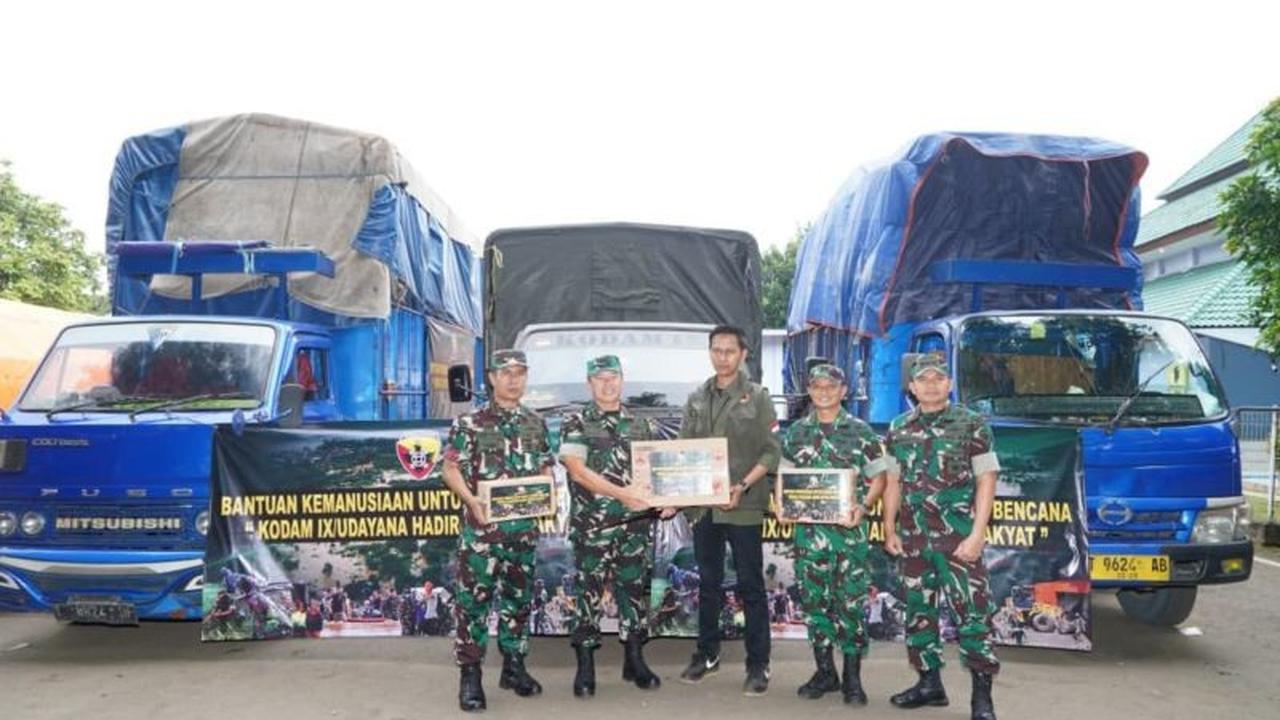 Kodam Udayana Kirim Bantuan Kemanusiaan Mendesak untuk Korban Bencana di Sumatera