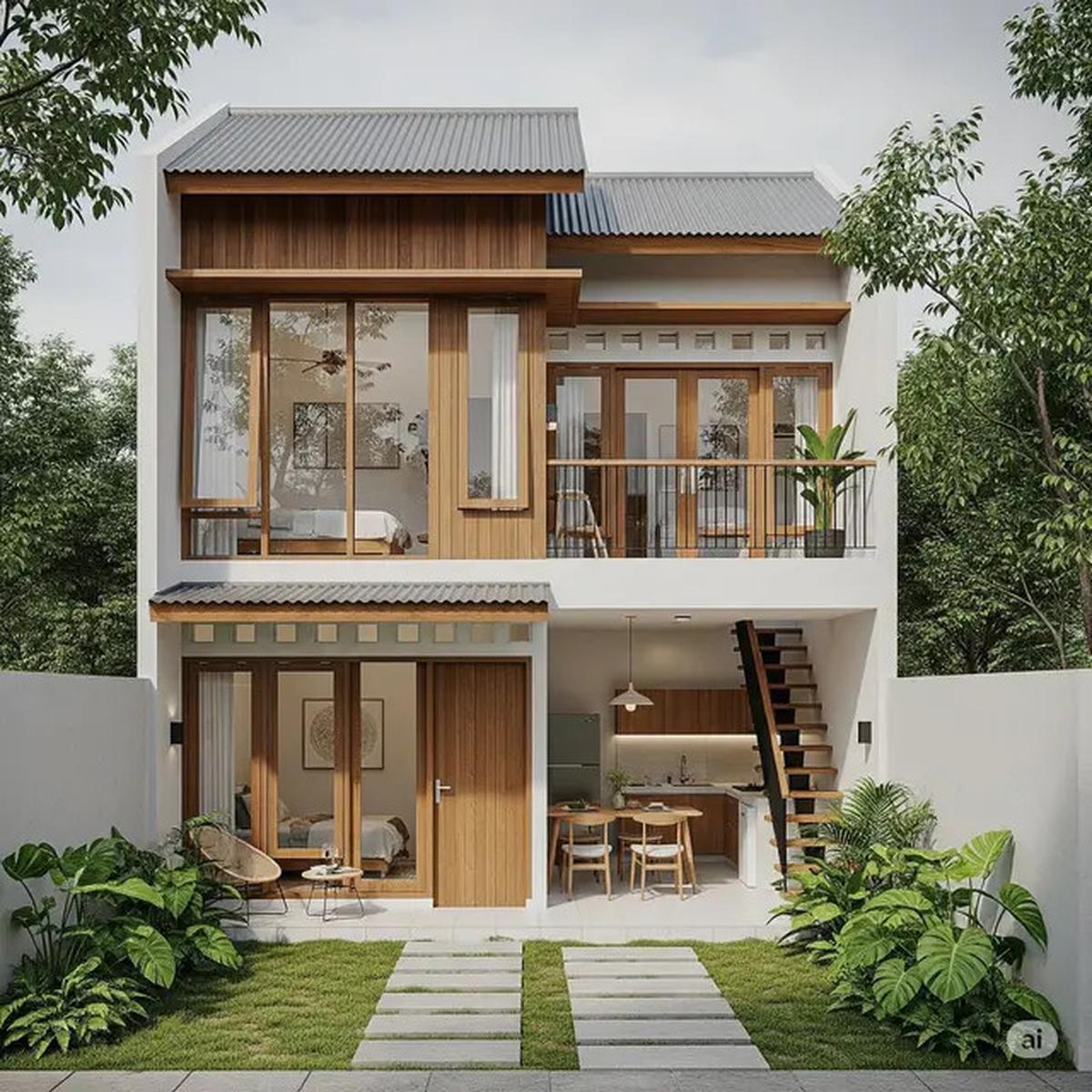 10 Desain Rumah 2 Lantai Sederhana dan Biaya 100 Juta Full, Inspirasi Hunian dengan Anggaran Terbatas