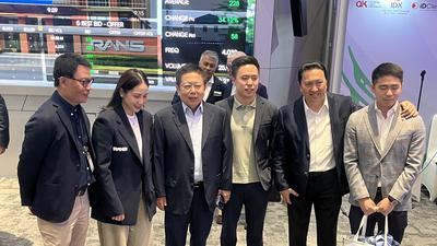 Saham RANS Melonjak 34,12 Persen saat Debut Perdana di Bursa Efek Indonesia