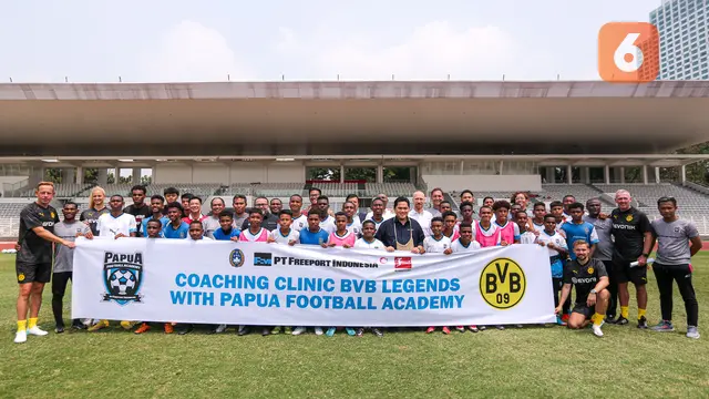 Foto: Keseruan Coaching Clinic Bareng Borussia Dortmund, Dibimbing Langsung oleh Tiga Legenda Die Borussen