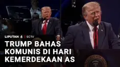 Presiden Amerika Serikat, Donald Trump menyampaikan pidato pada perayaan Hari Kemerdekaan Amerika, dan menyinggung soal komunisme yang dianggap pecundang.