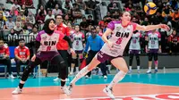 Jakarta BIN melawan Jakarta Electric PLN di babak final Proliga 2024. (Bola.com/Bagaskara Lazuardi).