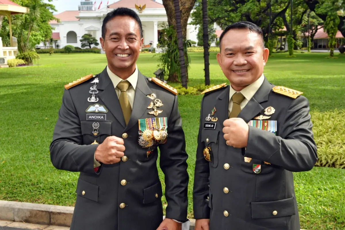 Resmi, Andika Perkasa Jabat Panglima TNI dan Dudung Abdurachman sebagai KSAD