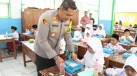 Polres Tasikmalaya Awali Kampanye Program Makan Gizi Gratis untuk Ratusan Pelajar