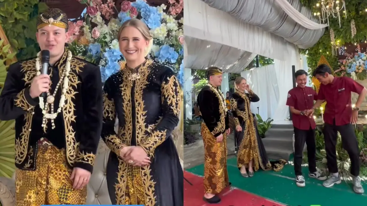 7 Momen Pernikahan Bule dengan Adat Jawa, Full Bahasa Inggris Hingga Pemotretan Pakai Bahasa Isyarat