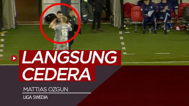 Berita video pemain klub Swedia, Degerfors, Mattias Ozgun, langsung mengalami cedera di bagian mata, padahal dirinya baru saja masuk lapangan.