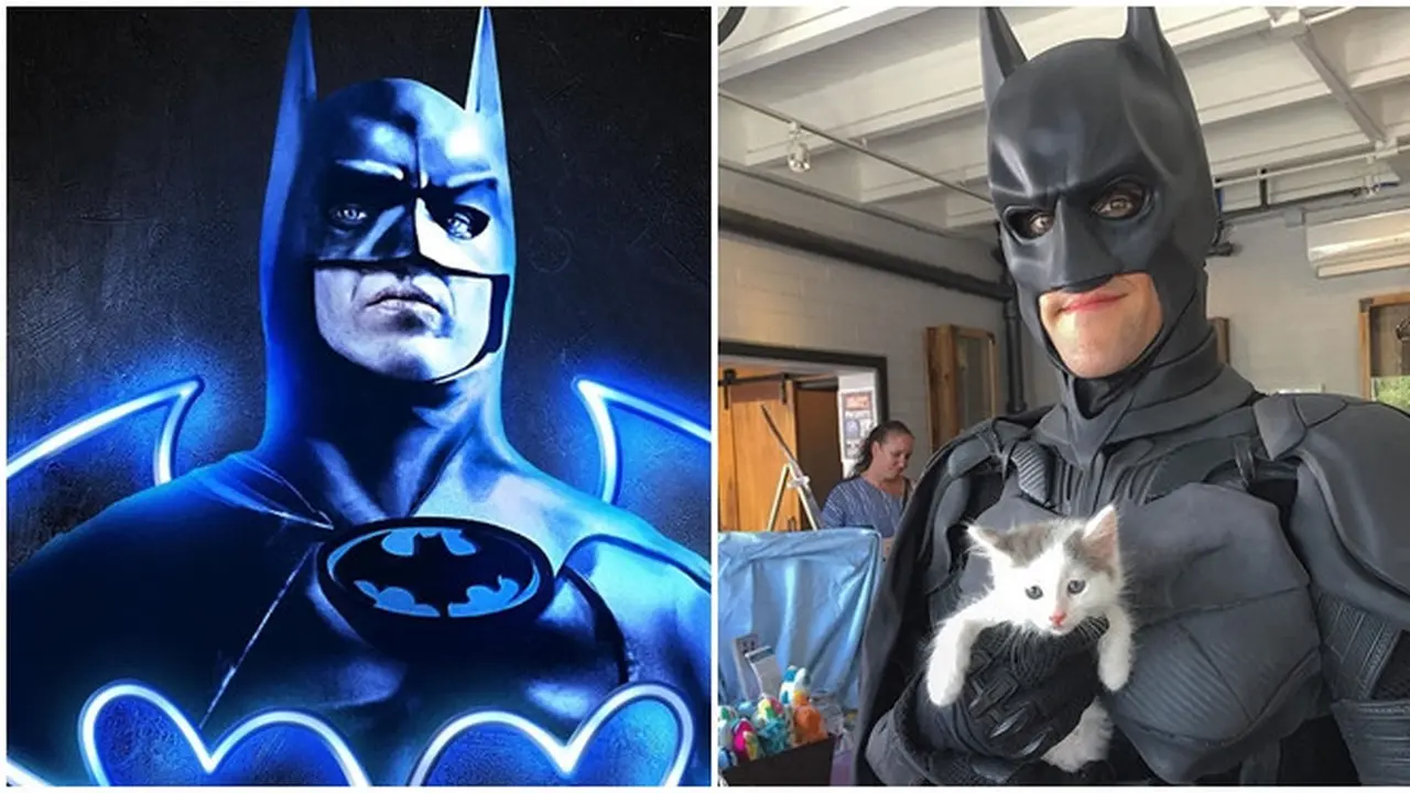 Terobsesi Karakter Superhero, Pria Ini Kenakan Kostum Batman Saat Kegiatan Sosial