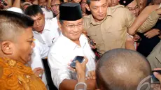 Prabowo menyatakan mengundurkan diri dari Pilpres 2014 di Rumah Polonia, Jakarta (Liputan6.com/Miftahul Hayat)