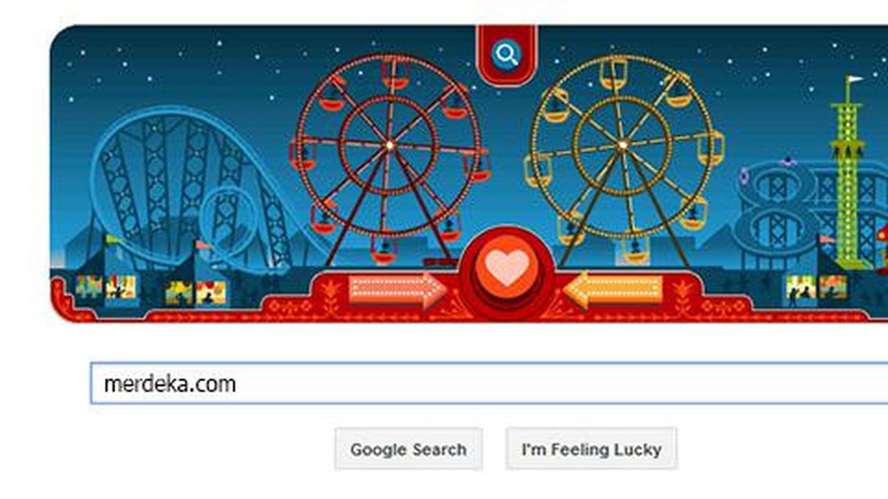 Google Doodle hari ini paduan Valentine dan Ferris Wheel