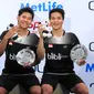 Ganda putra Indonesia Angga Pratama/Ricky Karanda Suwardi juara OUE Singapore Open 2015 usai mengalahkan pasangan Tiongkok, Fu Haifeng/Zhang Nan (Humas PP PBSI)