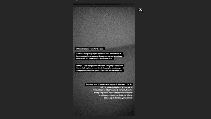 Insta Stories Conchita Caroline. (Instragram @conchizzlin)