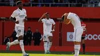 Real Madrid takluk 0-1 dari Real Mallorca pada laga pekan ke-20 La Liga di Visit Mallorca Estadi, Minggu (5/2/2023) malam WIB. (AP Photo/Francisco Ubilla)