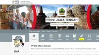 Pendaftaran Pelaksanaan Penerimaan Peserta Didik Baru Jawa Tengah atau PPDB Jateng 2022 Dibuka. (ppdb.jatengprov.go.id)
