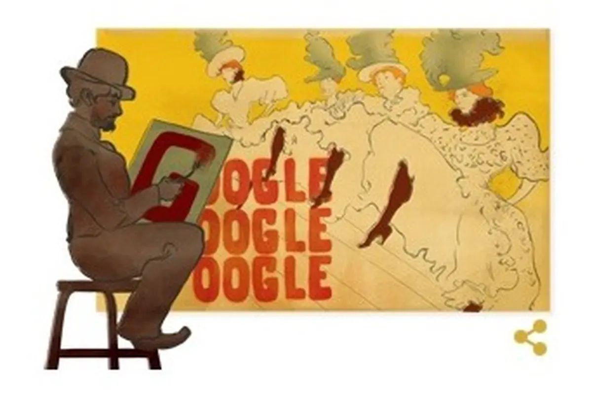 Google Doodle: Lukisan Langka dari Henri de Toulouse-Lautrec