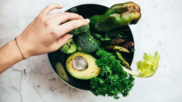 sayuran hijau makanan diet