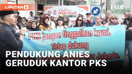 VIDEO: Pendukung Anies Geruduk Kantor DPP PKS, Tuntut Setia Beri Dukungan di Pilkada Jakarta