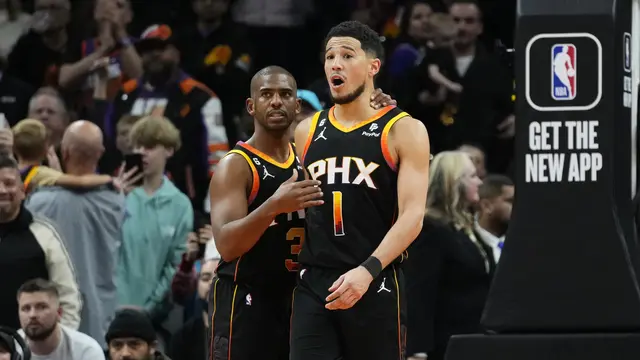 Selebrasi pemain Phoenix Suns