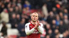 Manajer Arsenal, Arsene Wenger, menjamin Jack Wilshere bakal memutuskan masa depannya di Emirates Stadium sebelum berangkat ke Piala Dunia 2018 bersama Timnas Inggris. (AFP/Glyn Kirk)