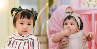 Putri ketiga Raffi Ahmad dan Nagita Slavina, Lily, tampil sebagai bayi sultan di ulang tahun pertamanya. [@raffinagita1717]
