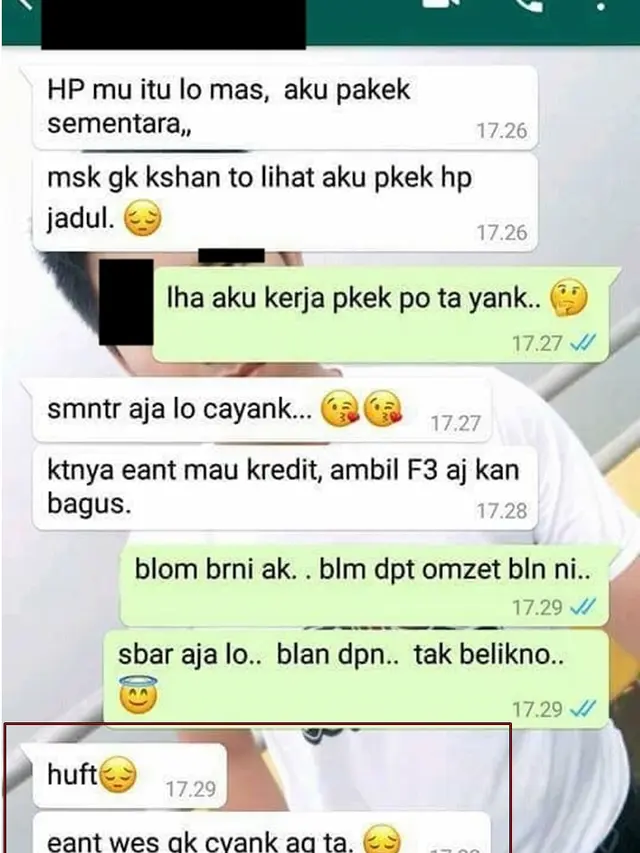 5 Chat Minta Dibelikan HP oleh Pacar Ini Bikin Geregetan